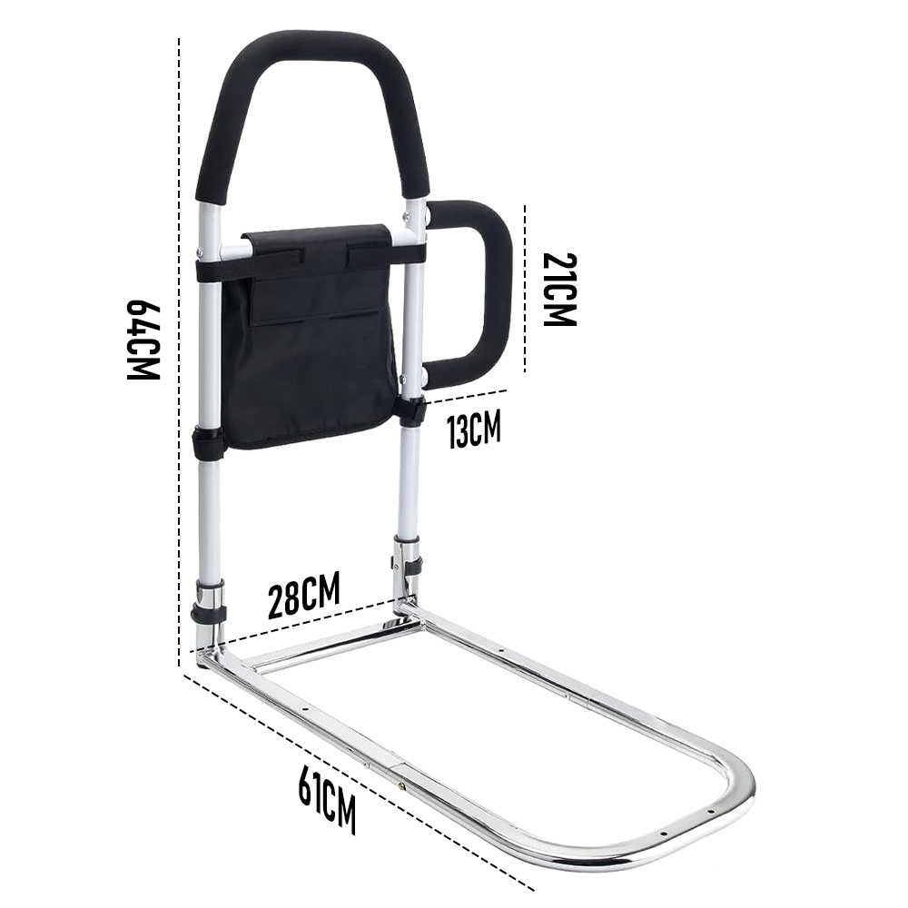 Bed Rail Safety Assist Rail with Storage Pocket – 136kg Capacity