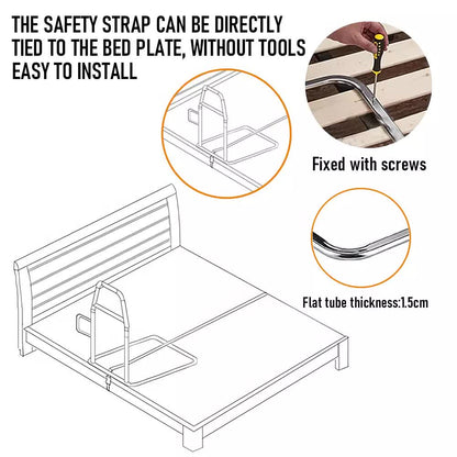 Bed Rail Safety Assist Rail with Storage Pocket – 136kg Capacity