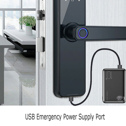 Smart Digital Door Lock – Fingerprint, App, Key, & Password Access