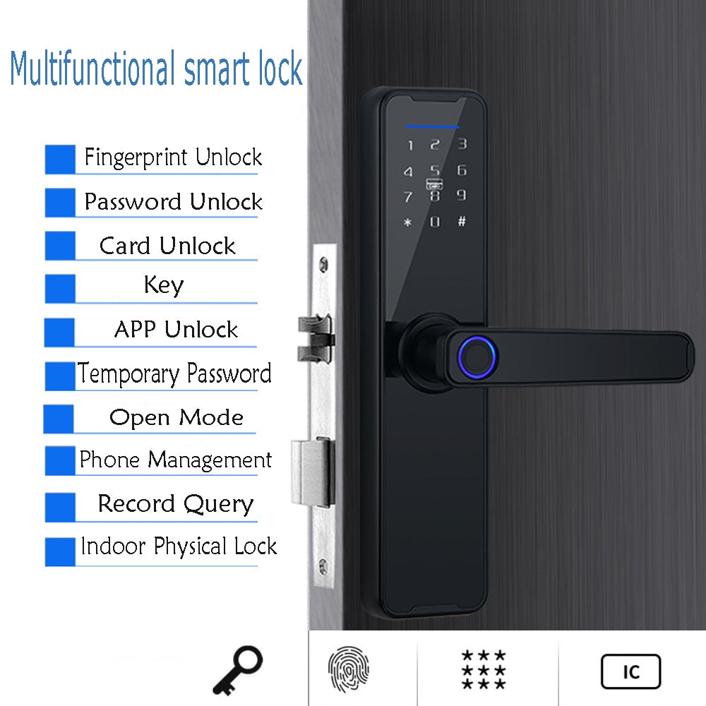 Tuya Biometric Smart Door Lock – WiFi & Multi-Access