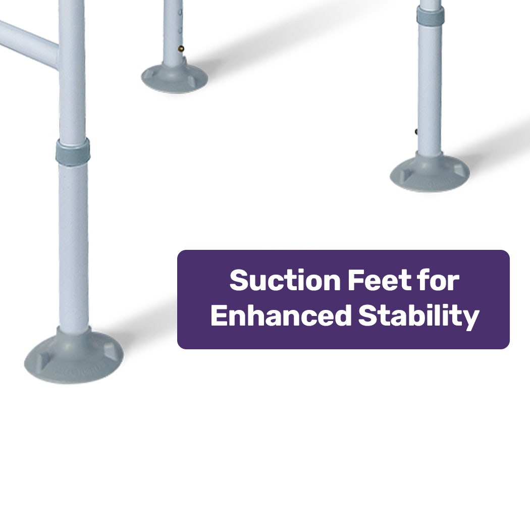 Equipmed Over Toilet Support Frame – Adjustable, 125kg Capacity