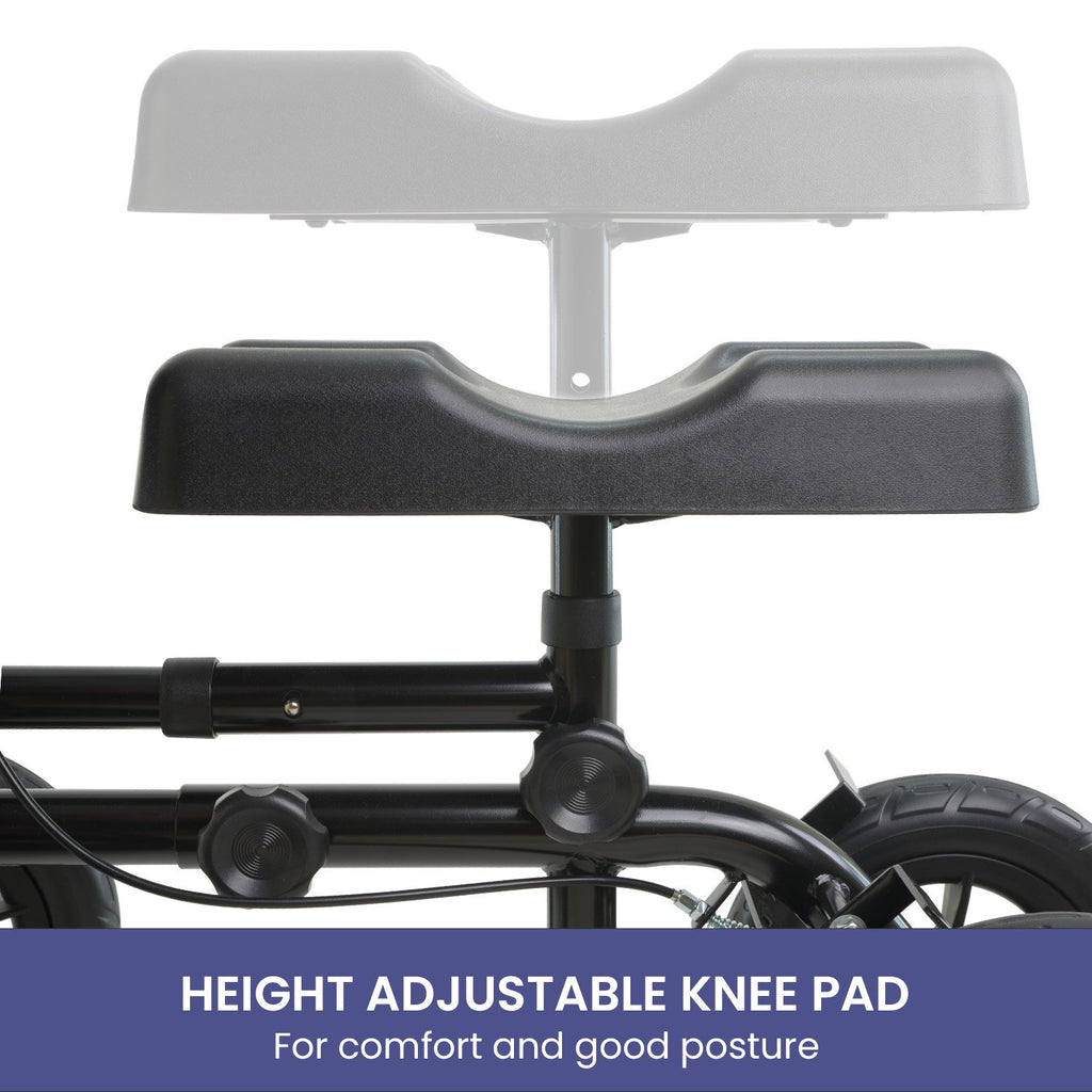 Orthonica Foldable Knee Scooter Walker – 10 inch Wheels, 136kg
