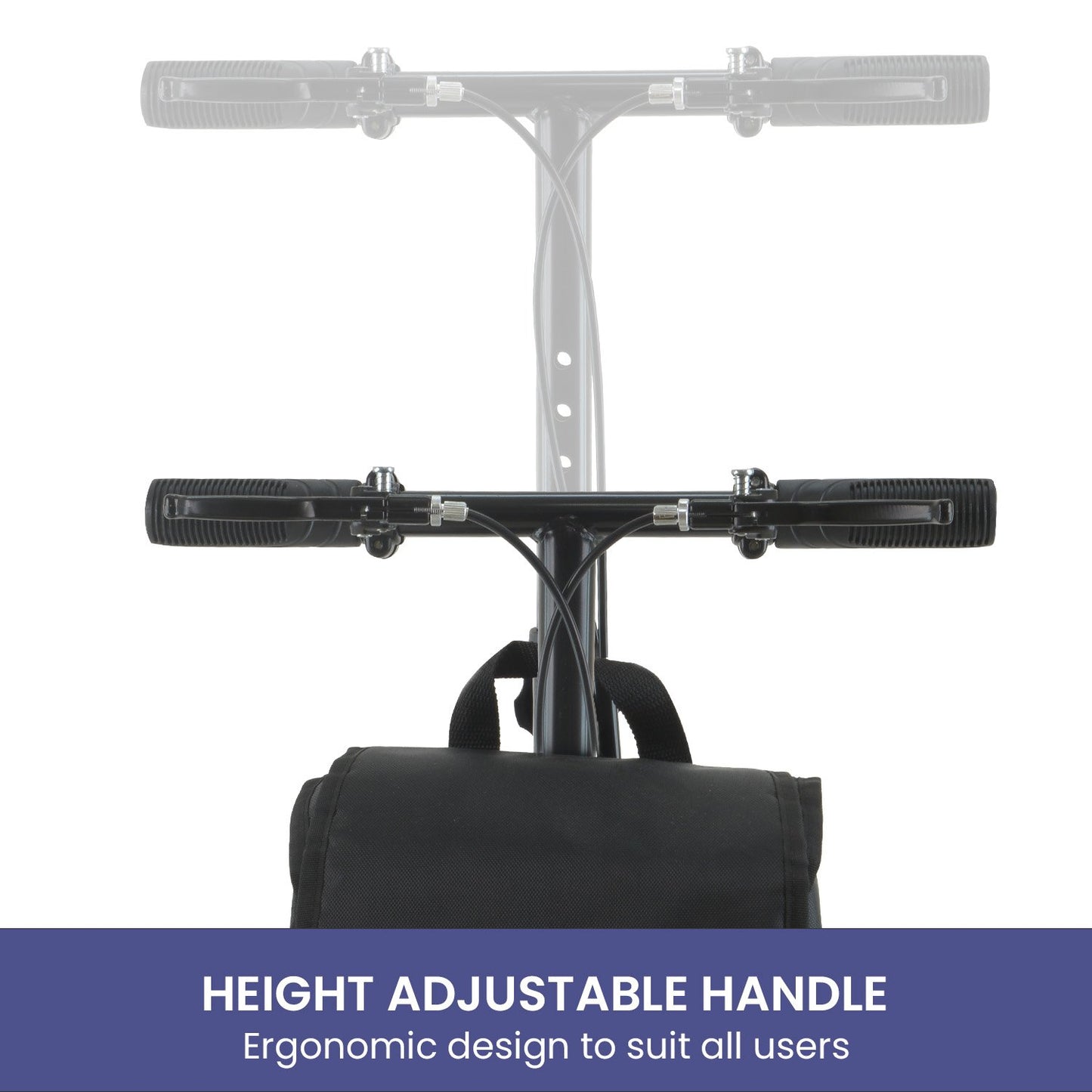 Orthonica Foldable Knee Scooter Walker – 10 inch Wheels, 136kg