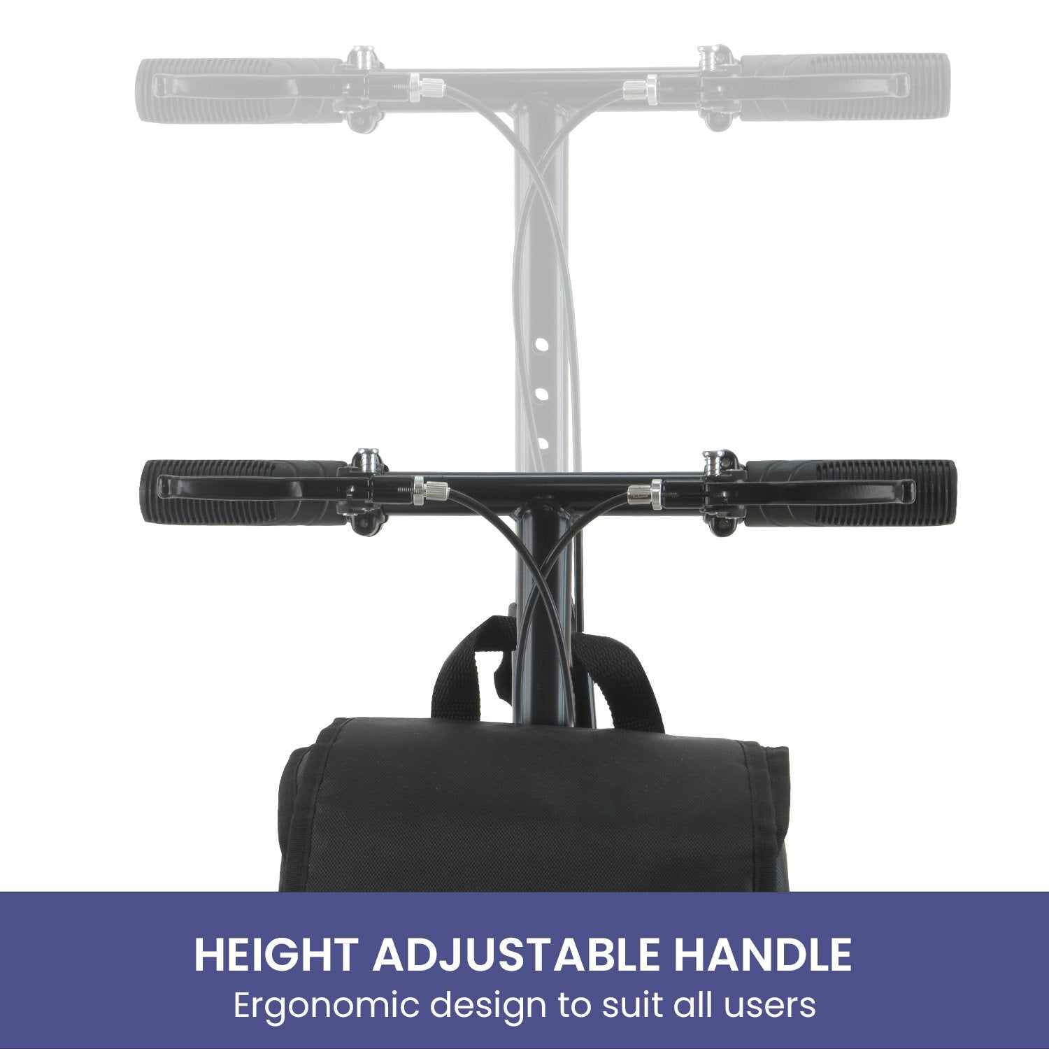 Orthonica Foldable Knee Scooter Walker – 10 inch Wheels, 136kg