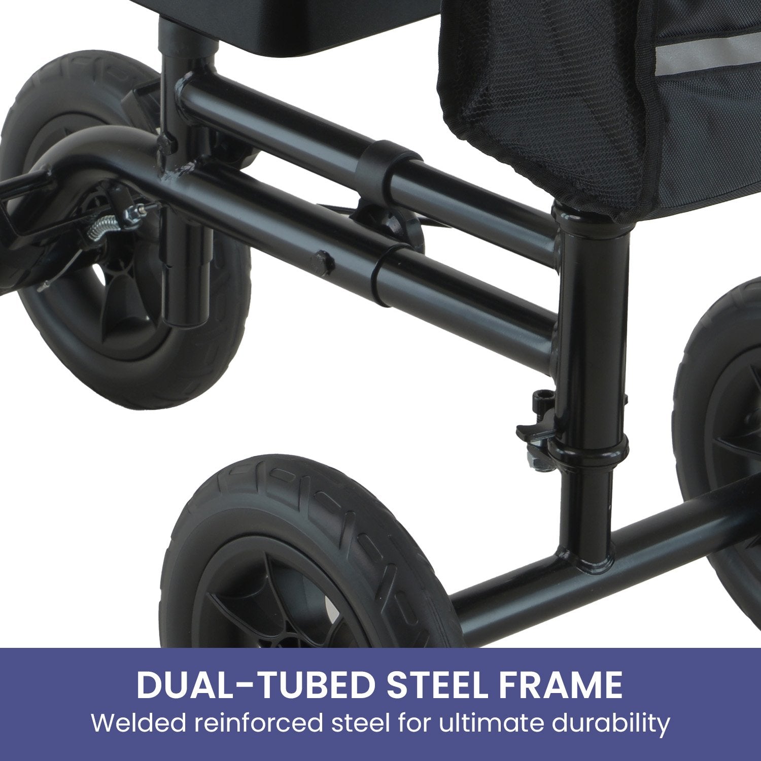 Orthonica Foldable Knee Scooter Walker – 10 inch Wheels, 136kg
