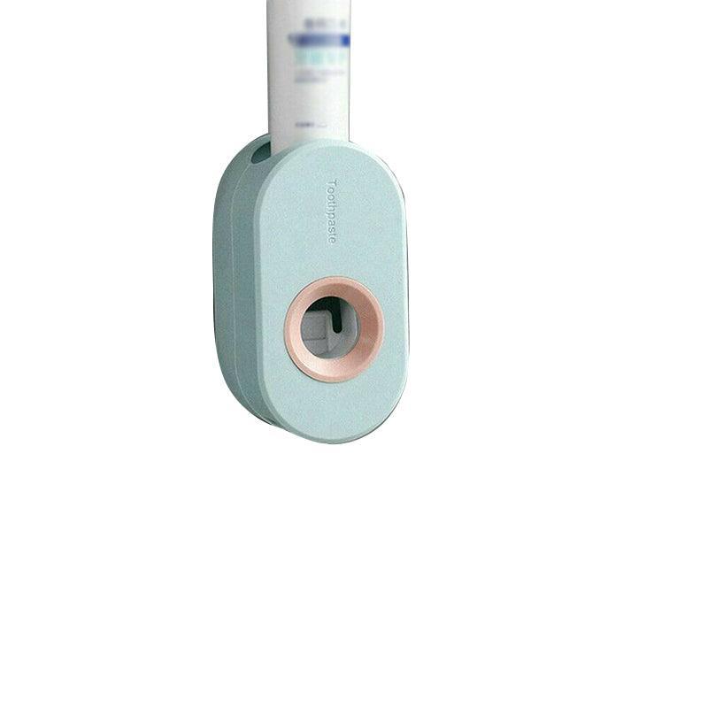 Automatic Toothpaste Dispenser – Wall-Mounted Bathroom Rack – White