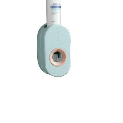 Automatic Toothpaste Dispenser – Wall-Mounted Bathroom Rack – White