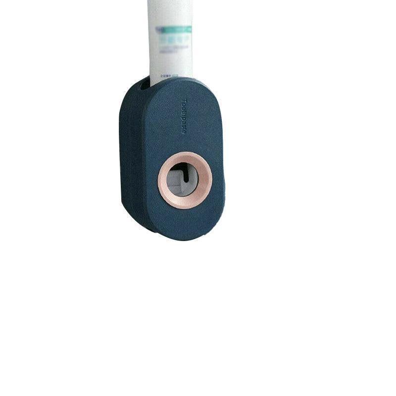 Automatic Toothpaste Dispenser – Wall-Mounted Bathroom Rack – White