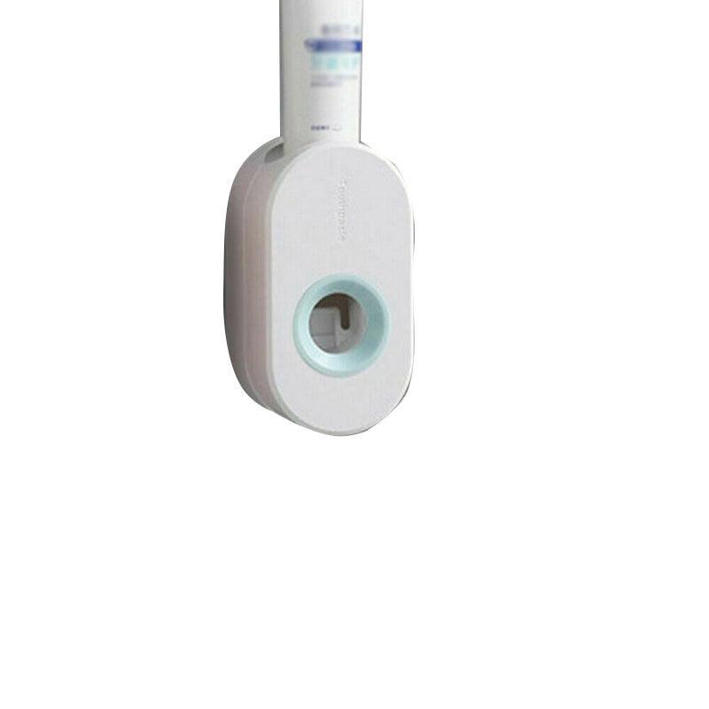 Automatic Toothpaste Dispenser – Wall-Mounted Bathroom Rack – White