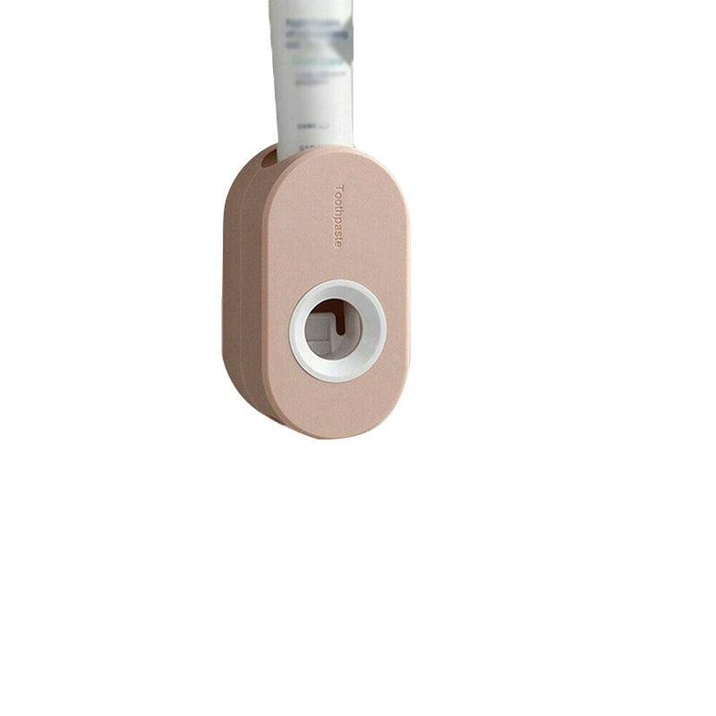 Automatic Toothpaste Dispenser – Wall-Mounted Bathroom Rack – White