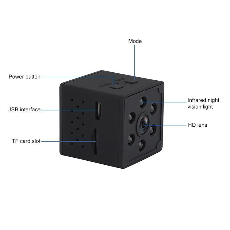 Smart WiFi Camera 1080P HD – Motion Detect, Night Vision & TF Card