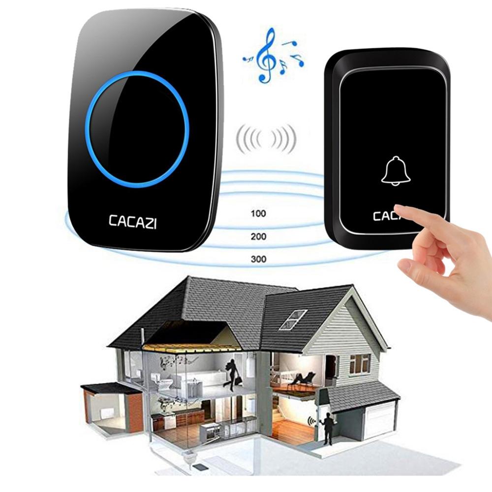 Wireless Waterproof Doorbell - Black / White