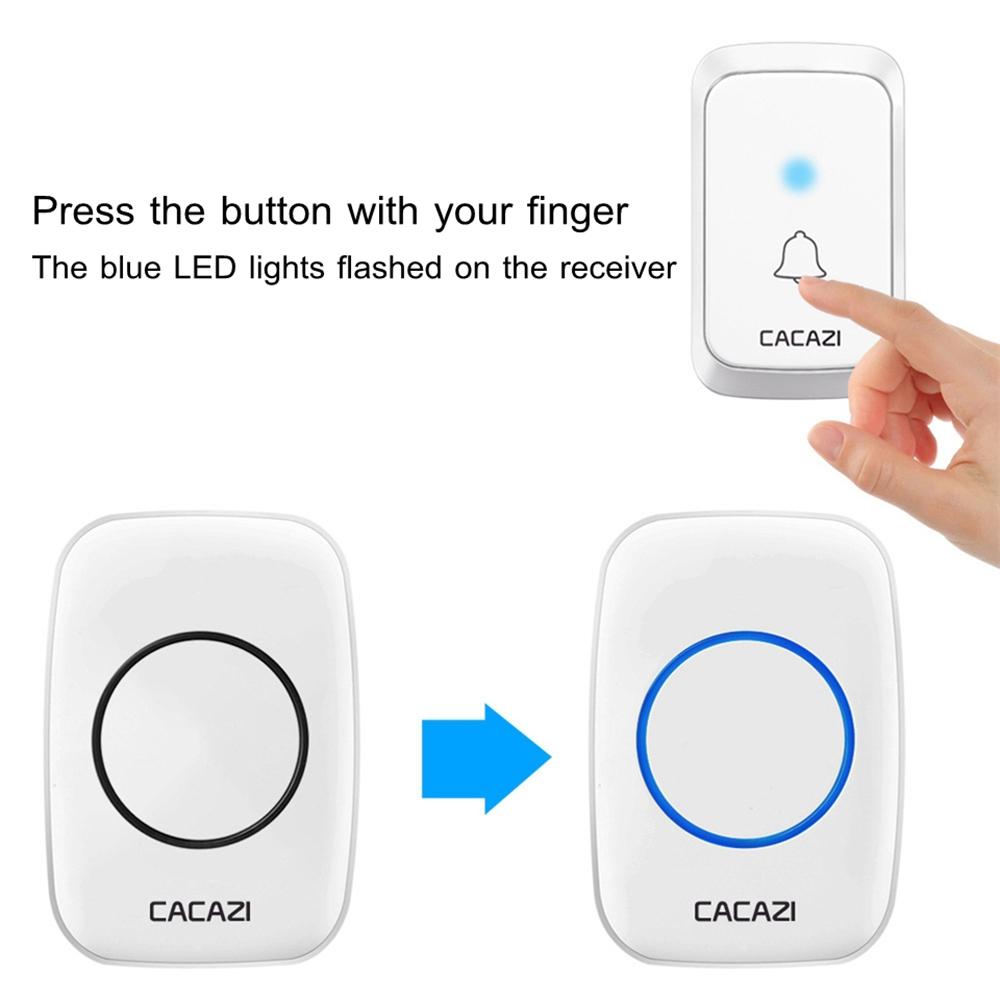 Wireless Waterproof Doorbell - Black / White