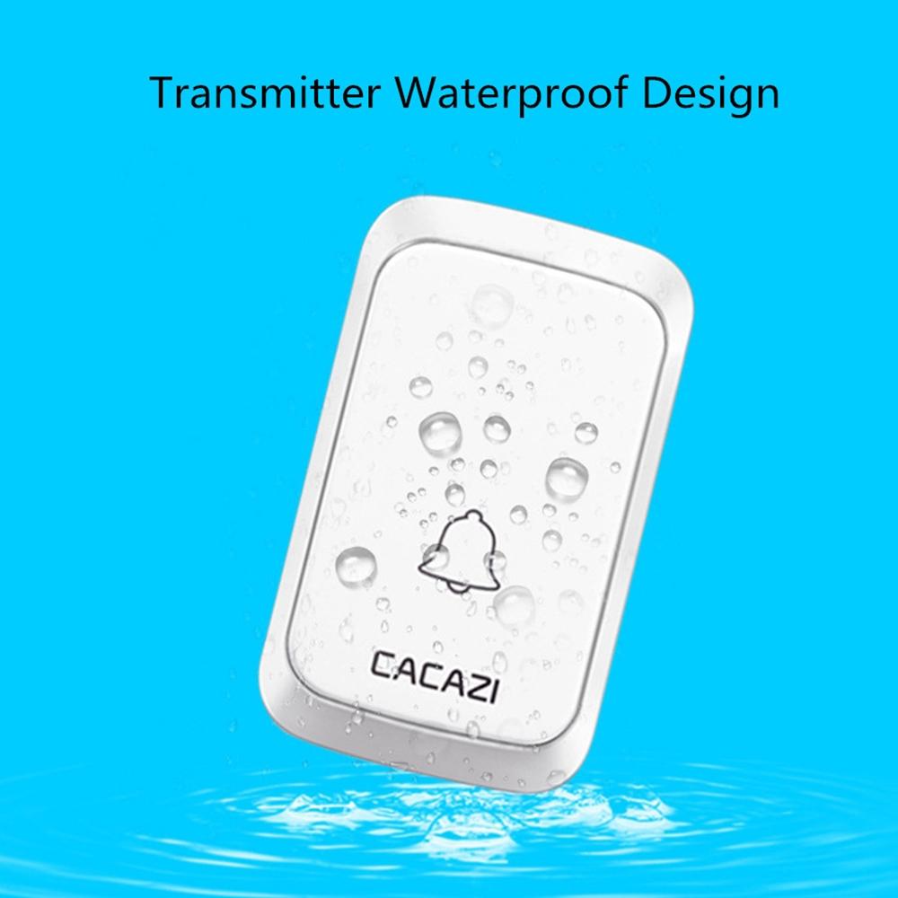 Wireless Waterproof Doorbell - Black / White