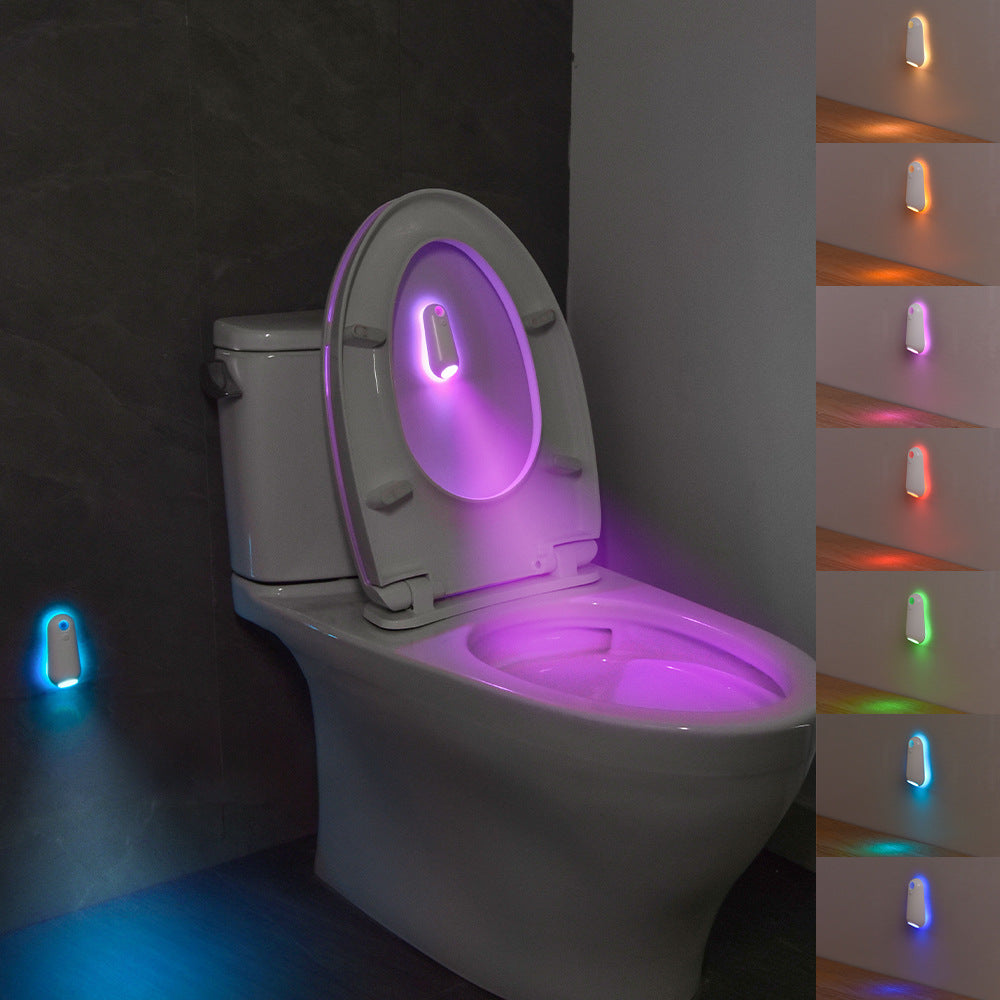 LED Motion Sensor Toilet Night Light – 8-Colour Adjustable