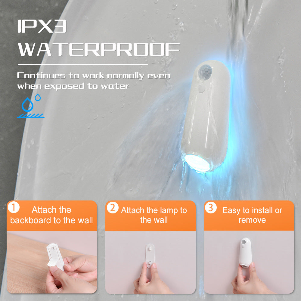 LED Motion Sensor Toilet Night Light – 8-Colour Adjustable