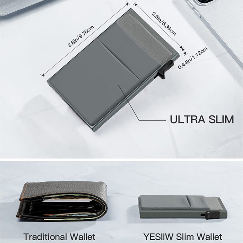 Ultra-Slim Pop-Up RFID Wallet