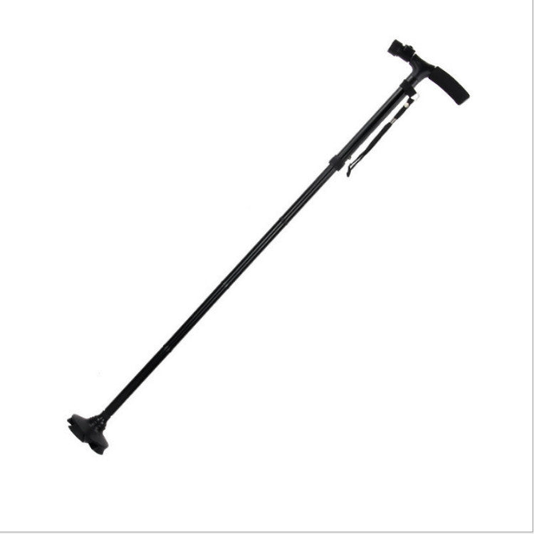 Folding LED Walking Cane – 4-Prong Base, Adjustable 88–98cm
