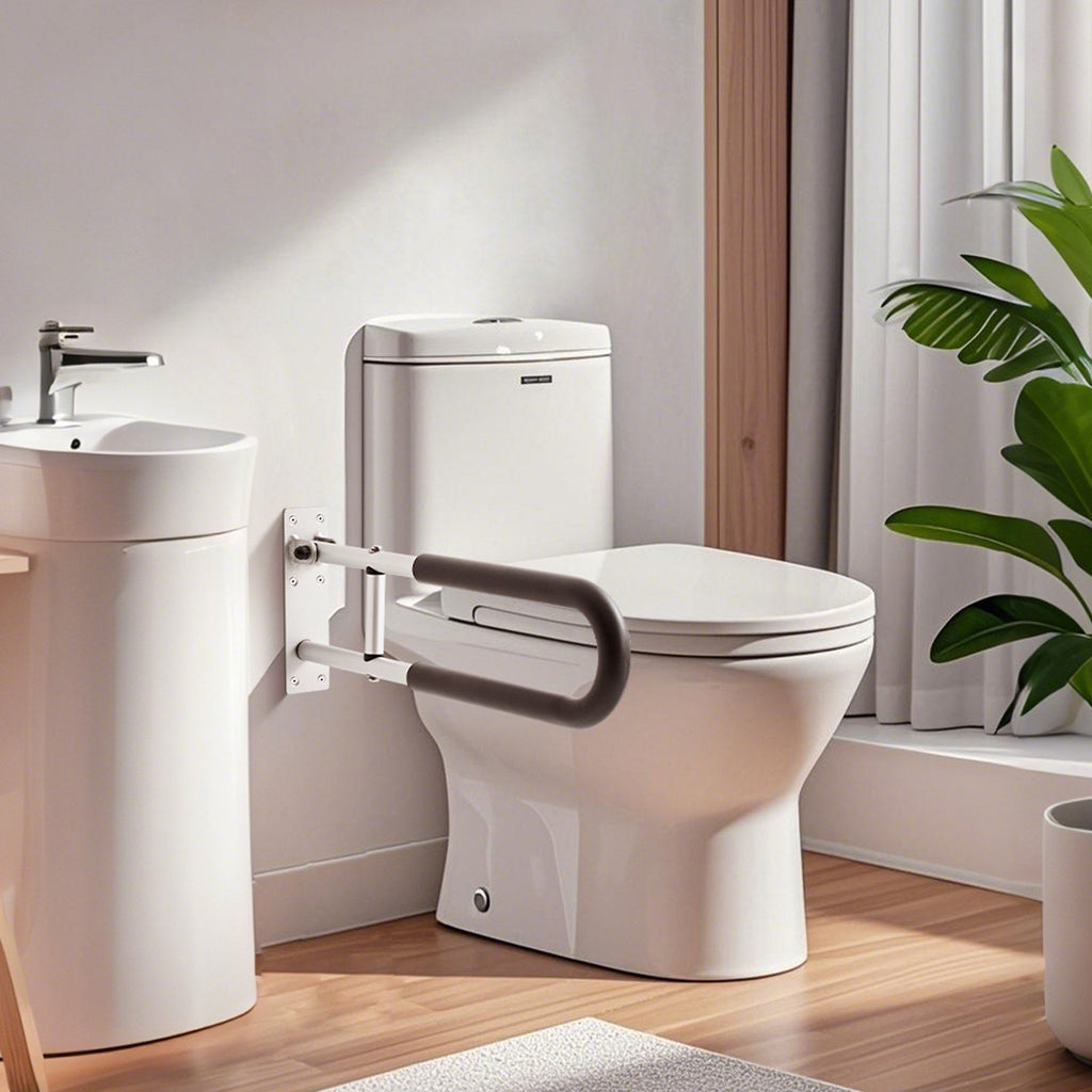 Foldable Toilet Safety Rail & Wall Grab Bar – 136kg Capacity