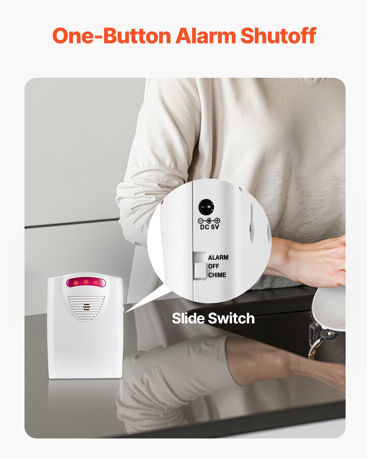 Wireless Bed Alarm System with Sensor Pad & Pager – 14 x 30 inch