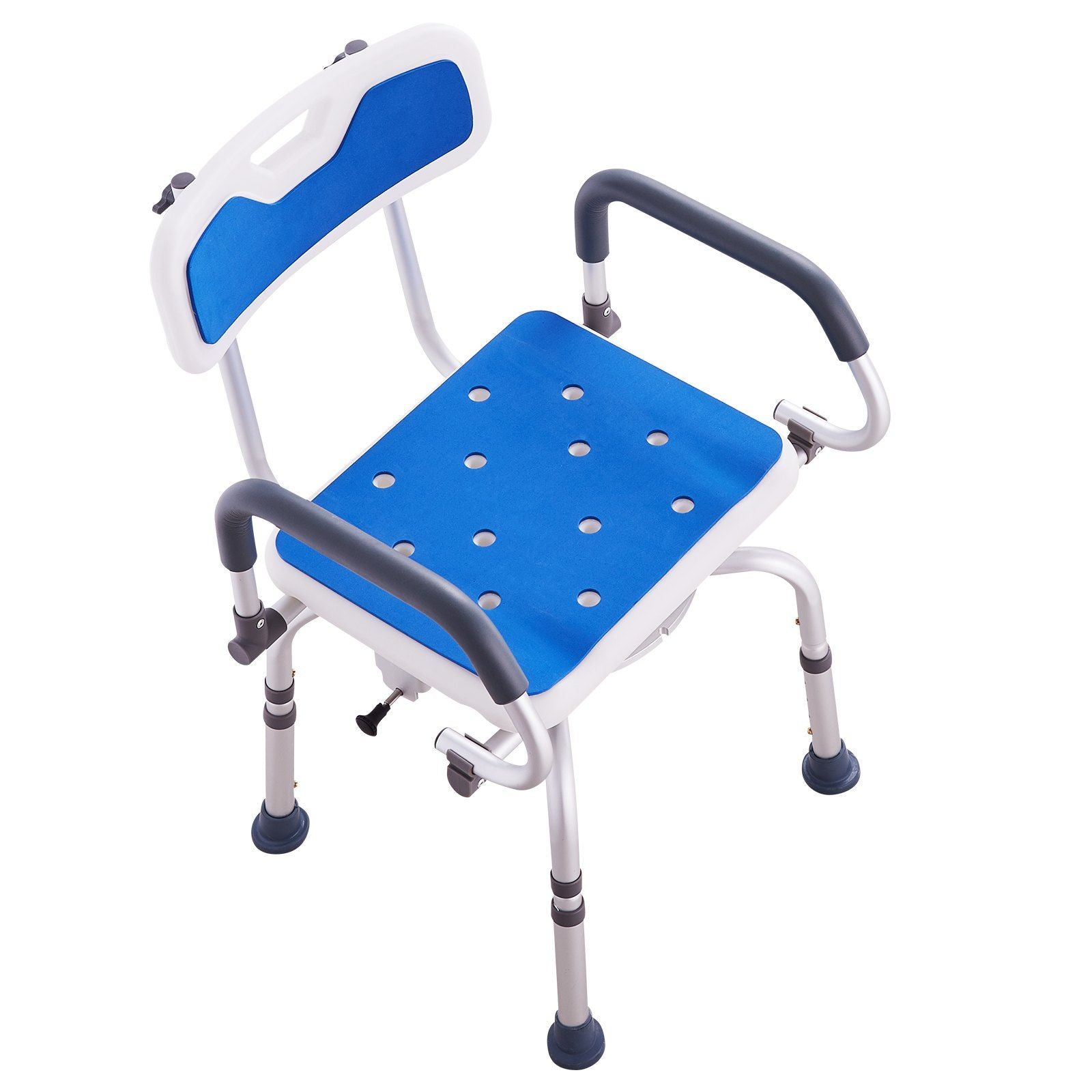 VEVOR 360° Swivel Shower Chair with Pivoting Arms – 400lbs