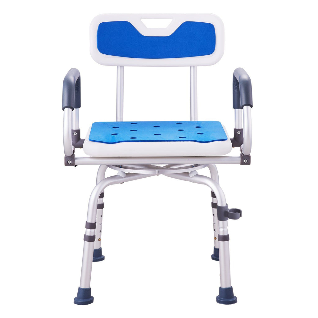 VEVOR 360° Swivel Shower Chair with Pivoting Arms – 400lbs