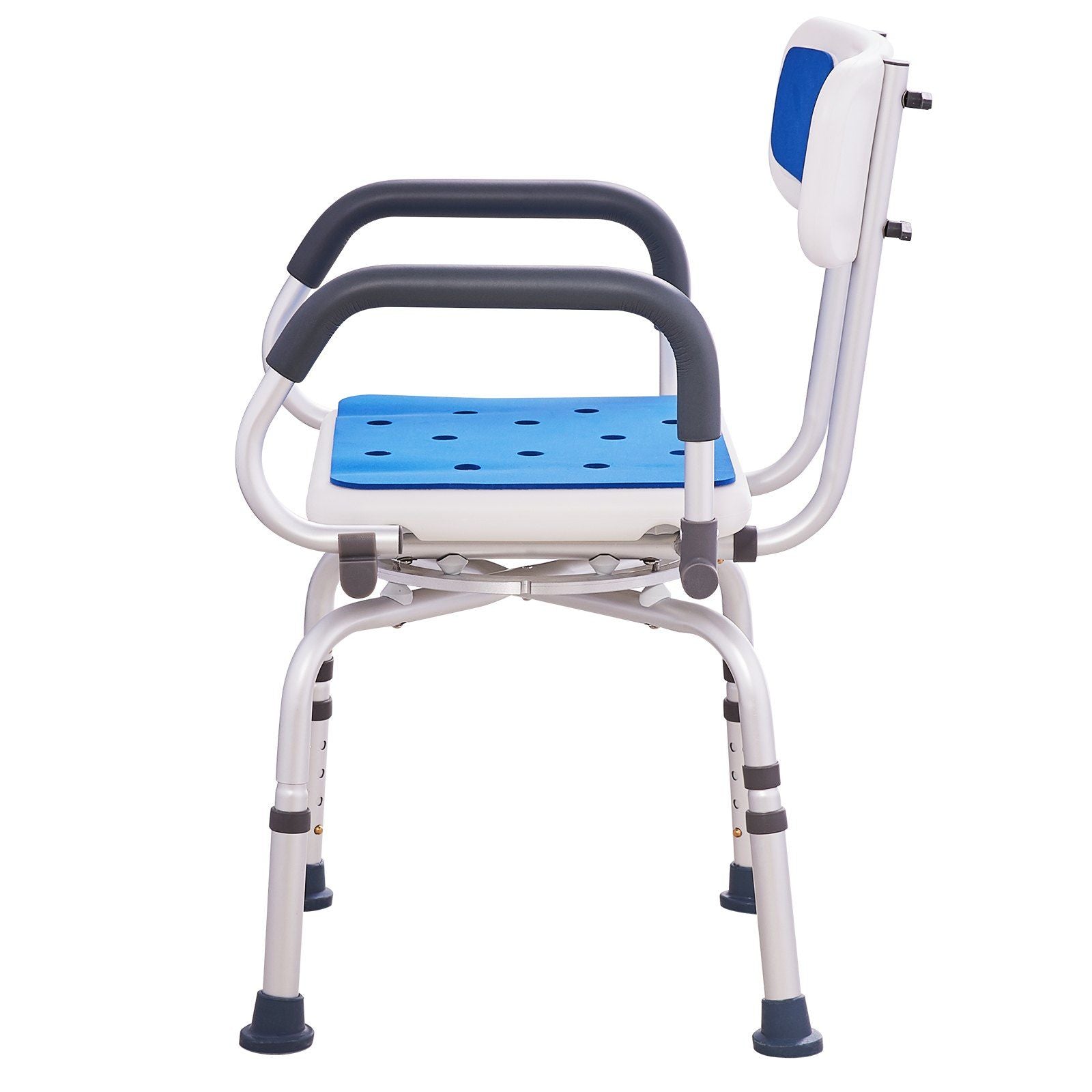 VEVOR 360° Swivel Shower Chair with Pivoting Arms – 400lbs