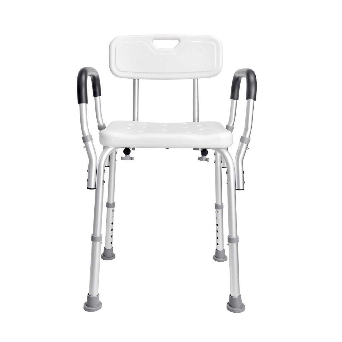 Adjustable Shower Chair with Back & Arms – 158.8kg Capacity
