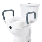 5-Inch Raised Toilet Seat with Padded Support Armrests – 159 kg Capacity