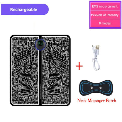 Electric EMS Foot Massager Pad